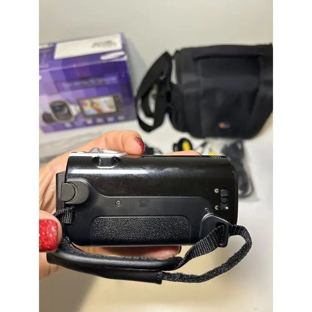 Samsung Black Camcorder with Accessories
